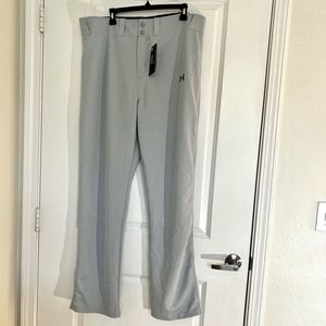 NEW Under Armour Men's X-Large Relaxed Fit HeatGear Baseball Pants Solid Grey